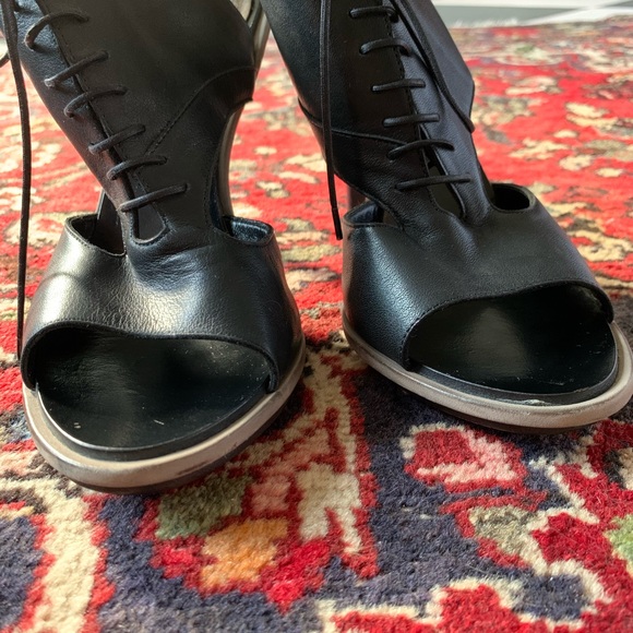 *donating soon* Barney’s CO-OP lace-up stiletto heels. - Picture 5 of 7